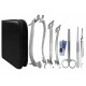 Dog Ear Cropping Clamps Set 17 Pcs with Carrying