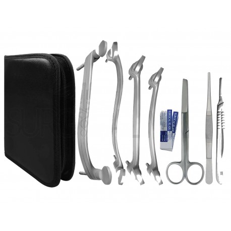 Dog Ear Cropping Clamps Set 17 Pcs with Carrying